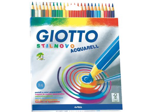 Lpis de cor giotto stilnovo aguarelveis caixa de 24 cores , Giotto , 59885 , 8000825255809